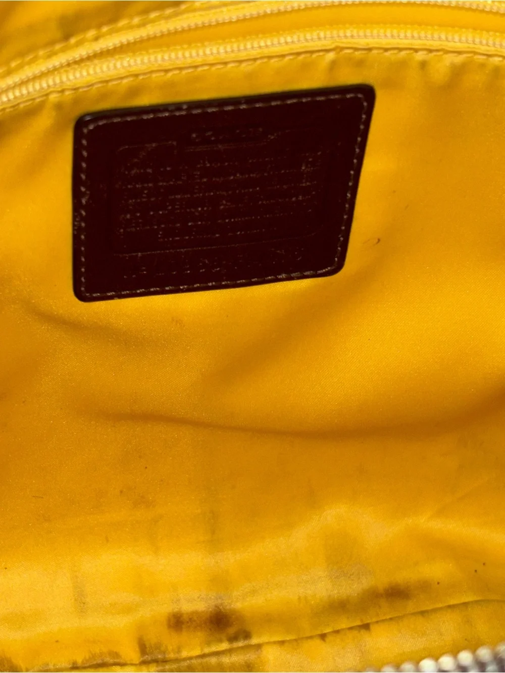 Coach Brown Signature Canvas Hobo with Cream and Dark Brown Stripe